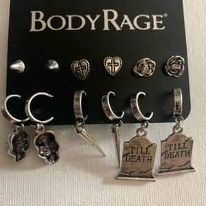 Till death earrings